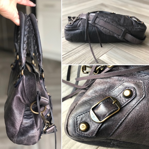 RARE 06 Ink BALENCIAGA Purple Blue Black First Bag - Picture 9 of 9